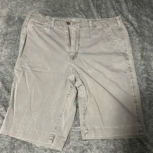 American eagle longer length grey shorts